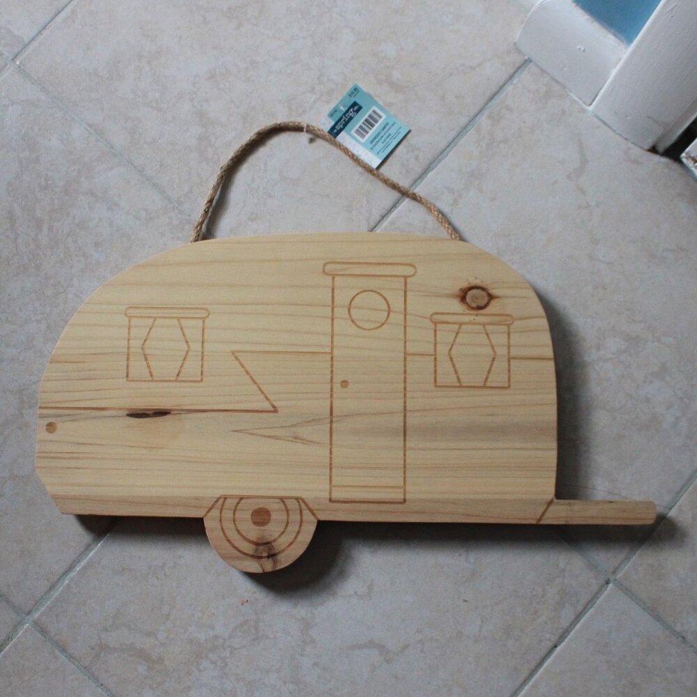 The Spring Shop Hanging Unfinished Wooden Camper